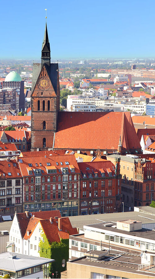 Skyline von Hannover bei Tag